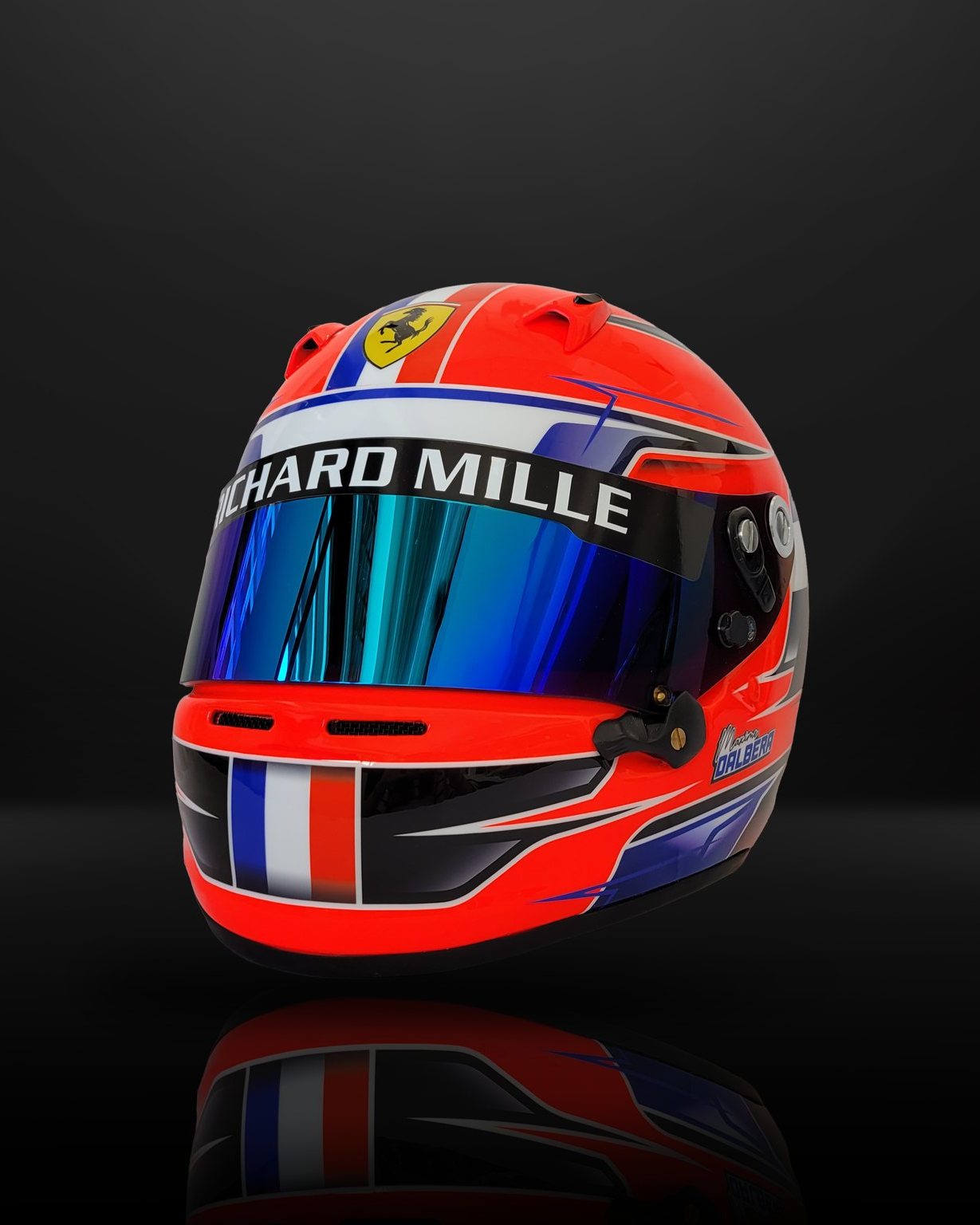 Casque Arai SK6 Mars fluo rouge
