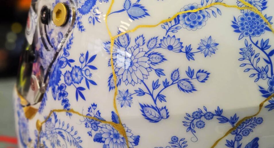 Peinture de casque japonais