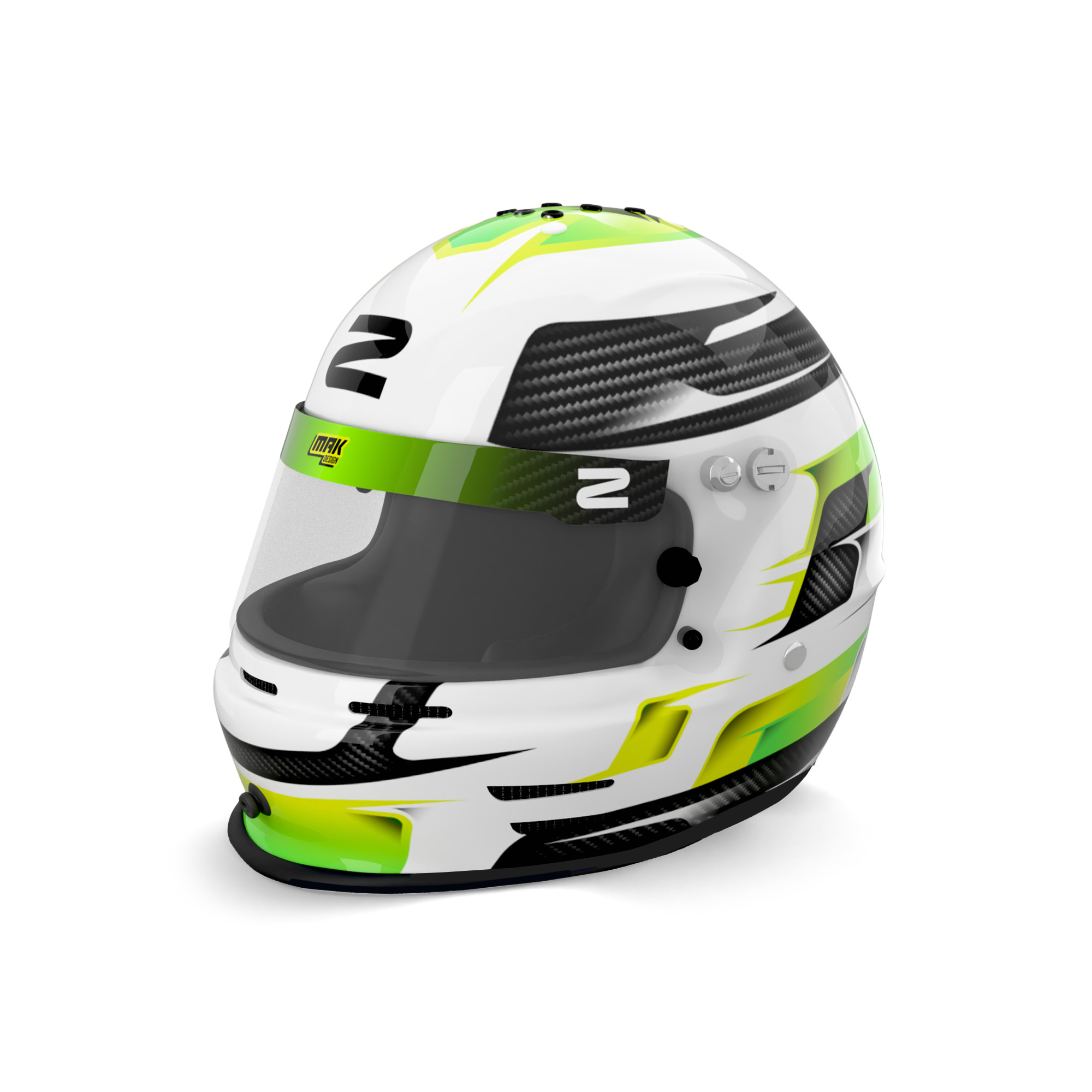 CASQUE-ZAMP RZ-42Y FACE ACID GLOW