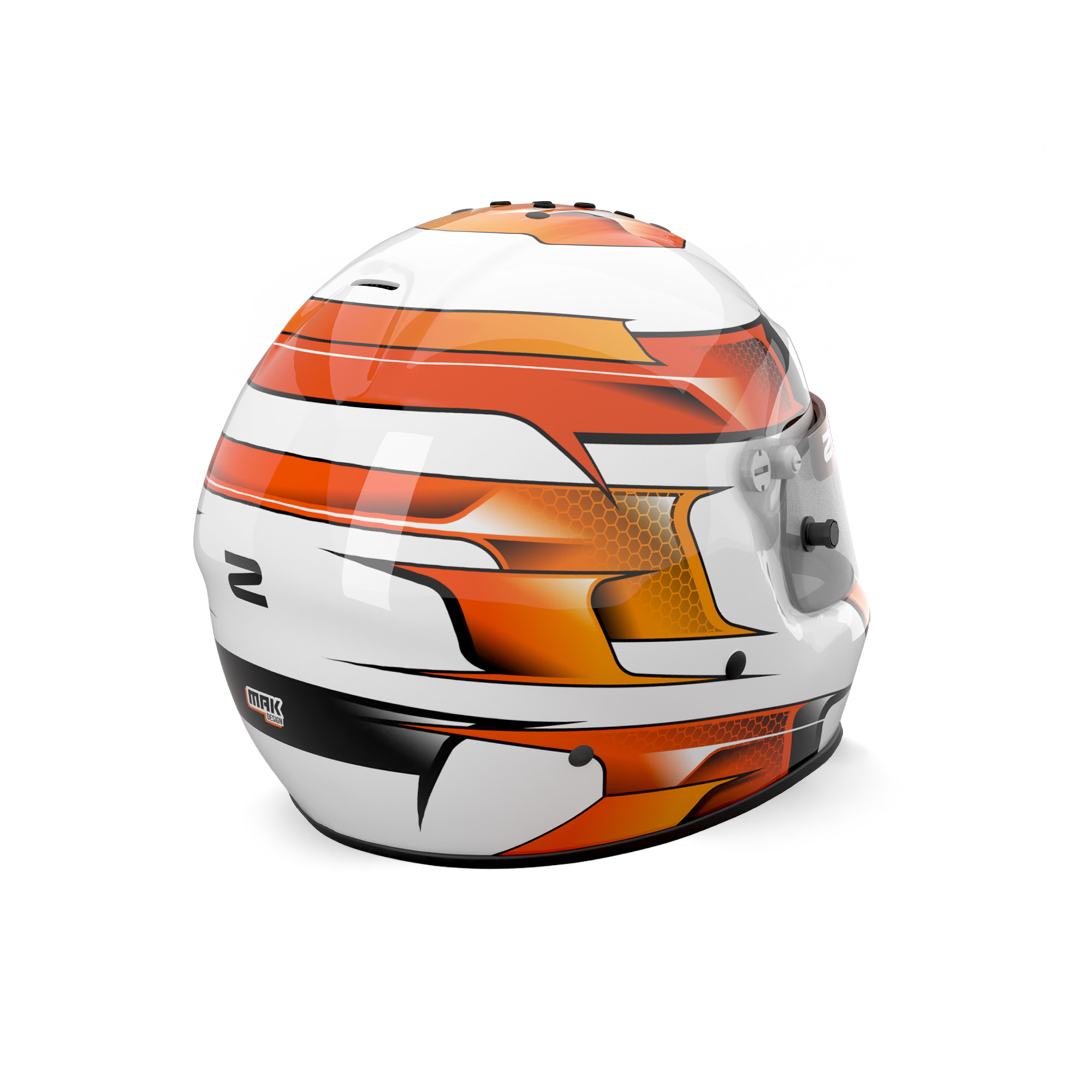 CASQUE-ZAMP-RZ-57V-DOS BEEHIVE GLOW
